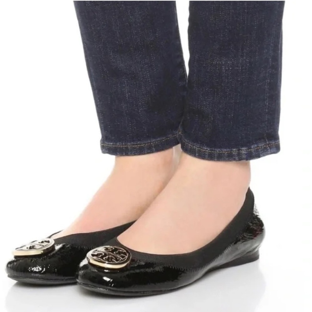 Tory Burch Caroline Patent Leather Flats. 9M.